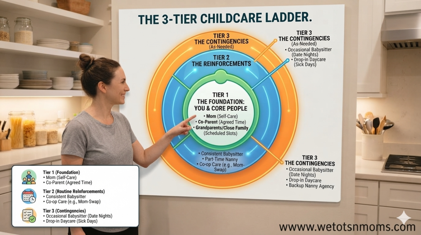 Single mother building a childcare support network